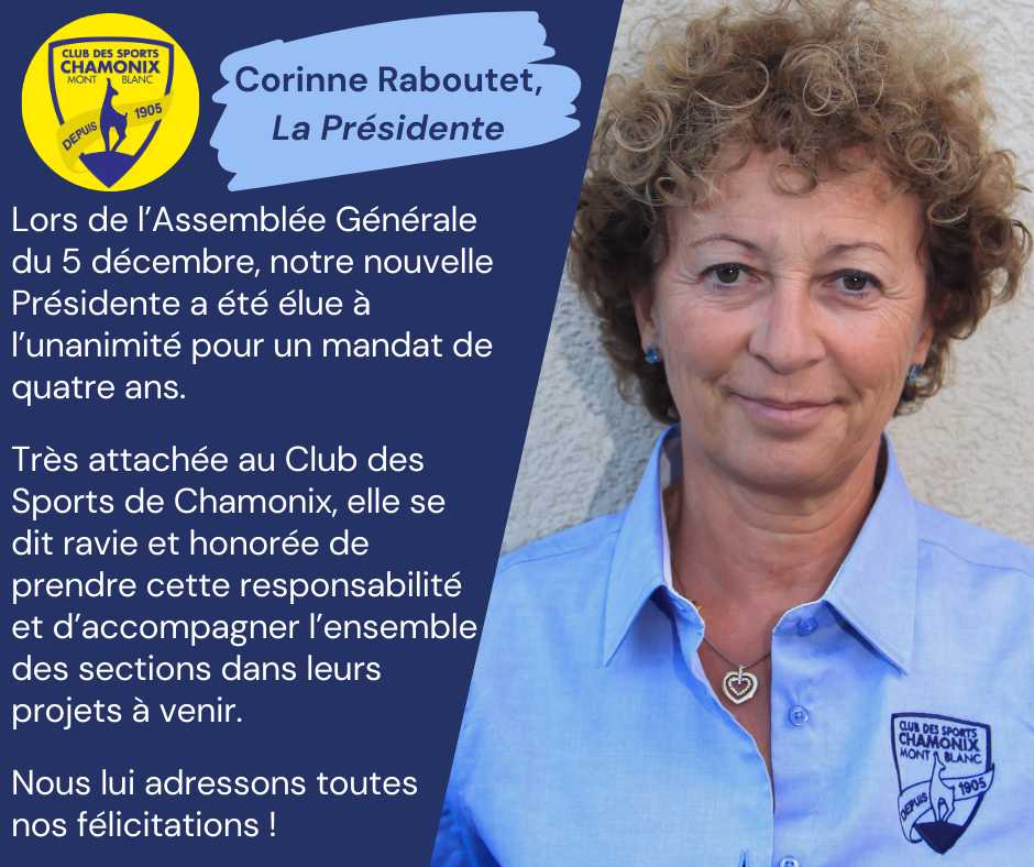 Corinne Raboutet, nouvelle Présidente 